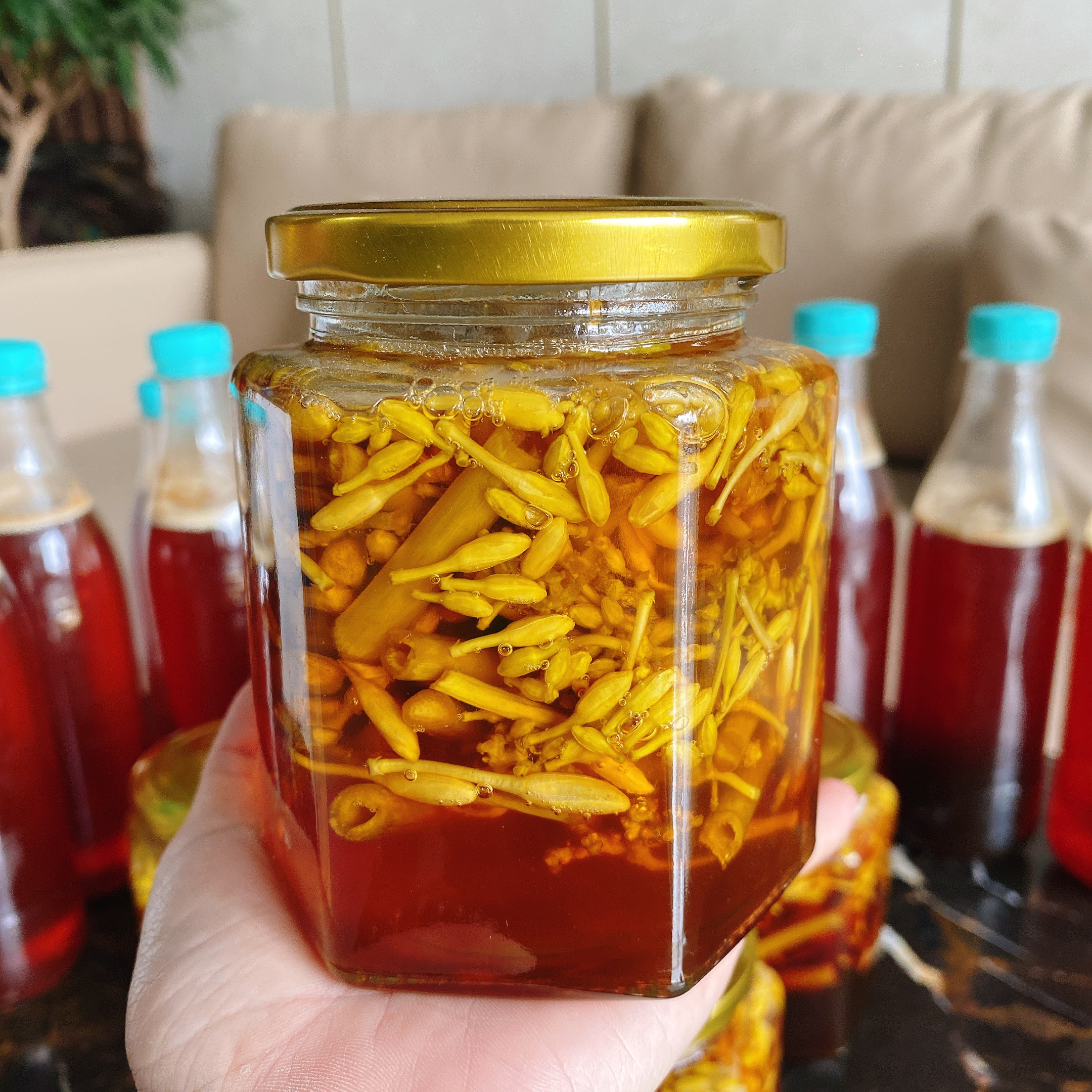 Mật Ong Rừng Ngâm Hoa Đu Đủ Đực