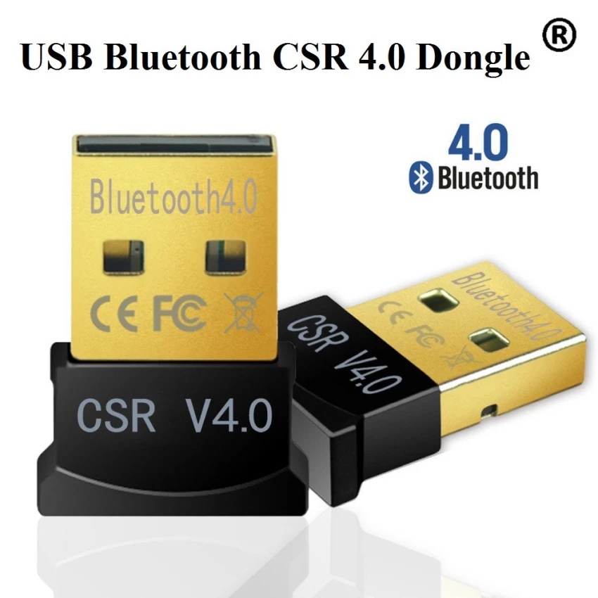 [HCM]USB tạo bluetooth cho pc laptop dongle 4.0 CSR - loai 1tự nhận không cần cài đặt