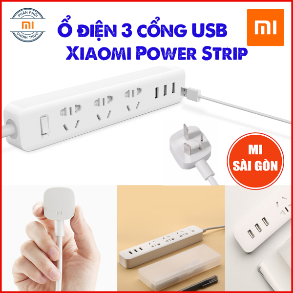 Bảng giá Ổ Cắm Điện Thông Minh Xiaomi Power Strip 3 Cổng USB - Phân phối chính hãng (Trắng)