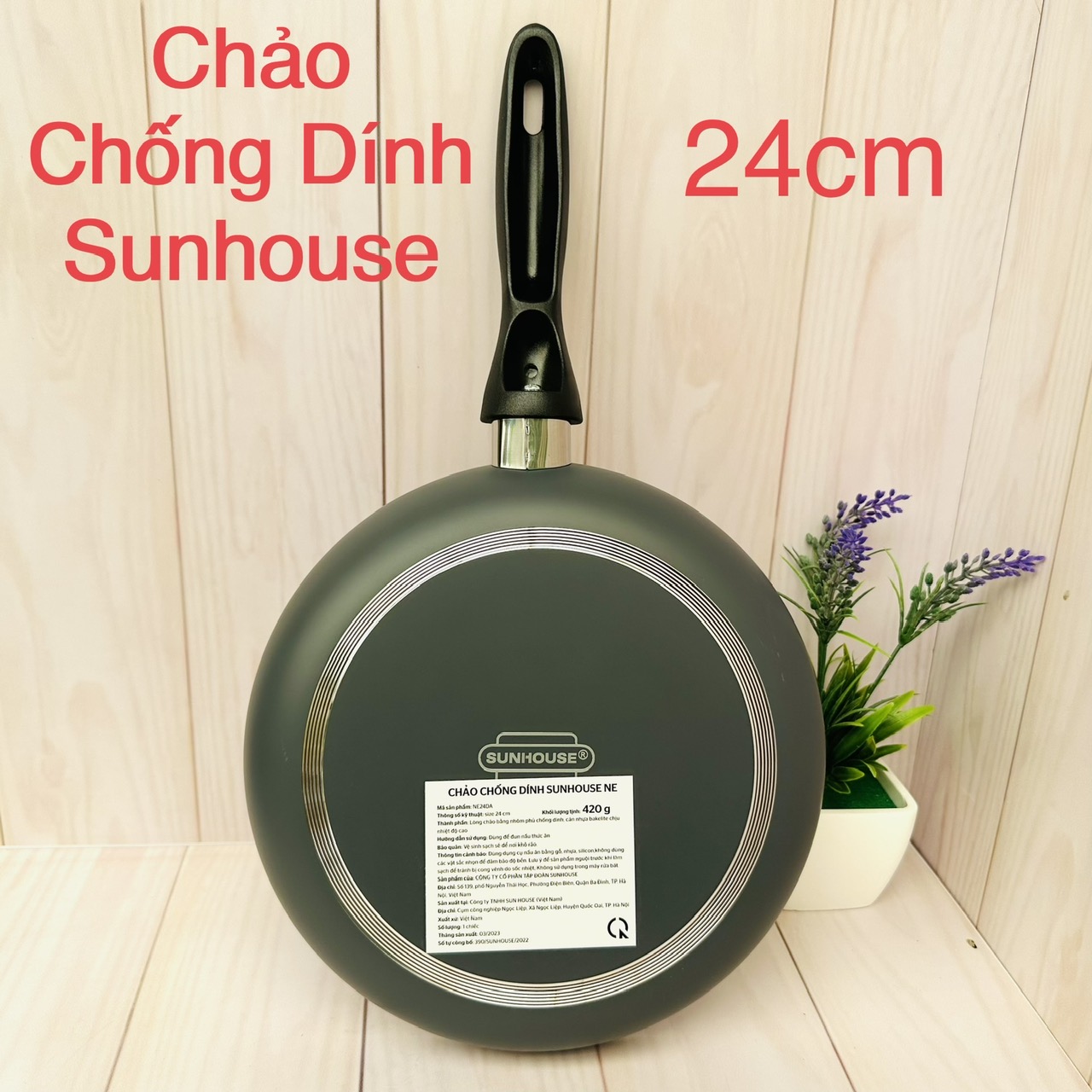 Ne24da original 24cm non-stick frying pan-not for induction cooker