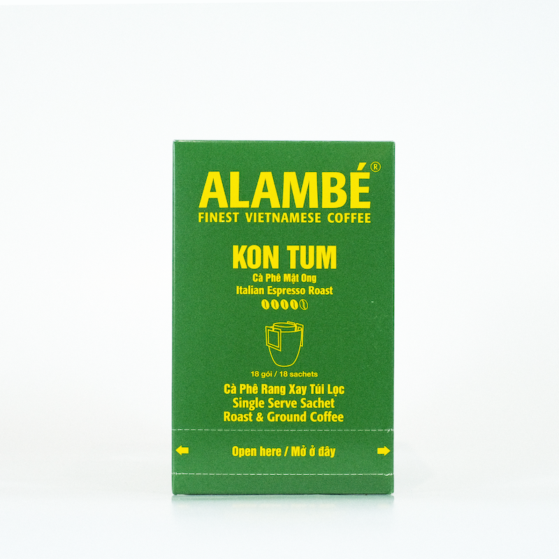 [HCM]CÀ PHÊ TÚI LỌC ALAMBÉ - KON TUM (18 gói x 10g)