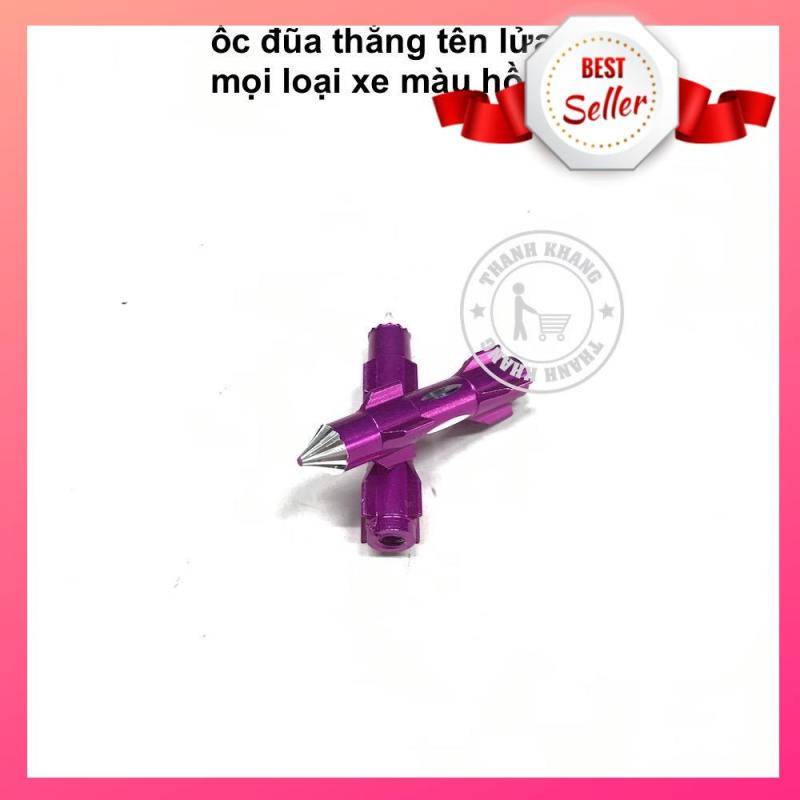 Bộ cặp ốc đũa thắng tên lửa nhôm gắn mọi loại xe máy thanh khang màu hồng 006001384