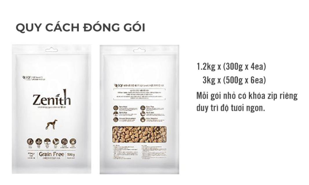 Thức Ăn Hạt Mềm Cho Chó Con ZENITH PUPPY