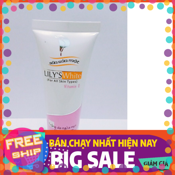 Sữa rửa mặt lily white trắng da ngừa mụn