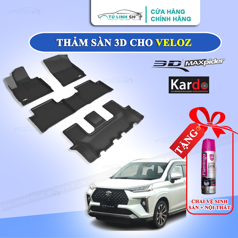 Thảm lót sàn VELOZ bằng khuôn đúc hãng Kardo hoặc 3D MAXpider KAGU