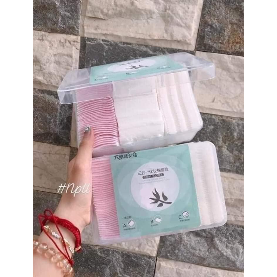 Bông Tẩy Trang Hộp 320 Miếng