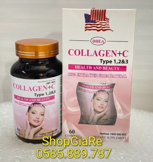 Đẹp da, sáng da - collagen + c 60 viên sữa ong chúa, nhau thai cừu