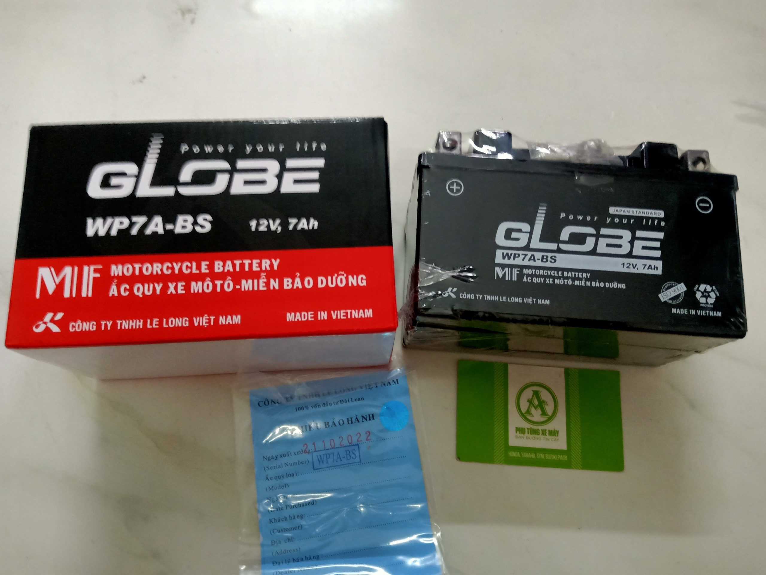 Bình GLOBE WP7A-BS ( cho xe Attila )