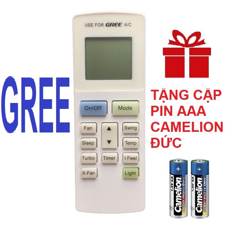 Remote máy lạnh gree mẫu 7 - điều khiển điều hòa gree mẫu 7