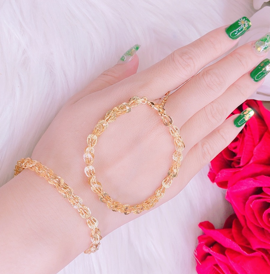 Lắc tay vàng nữ, lắc tay nữ đẹp mạ vàng cao cấp đuôi phụng chạm khắc hoa văn tinh tế sang trọng thiết kế nữ tính nhẹ nhàng Trang sức GADO L043