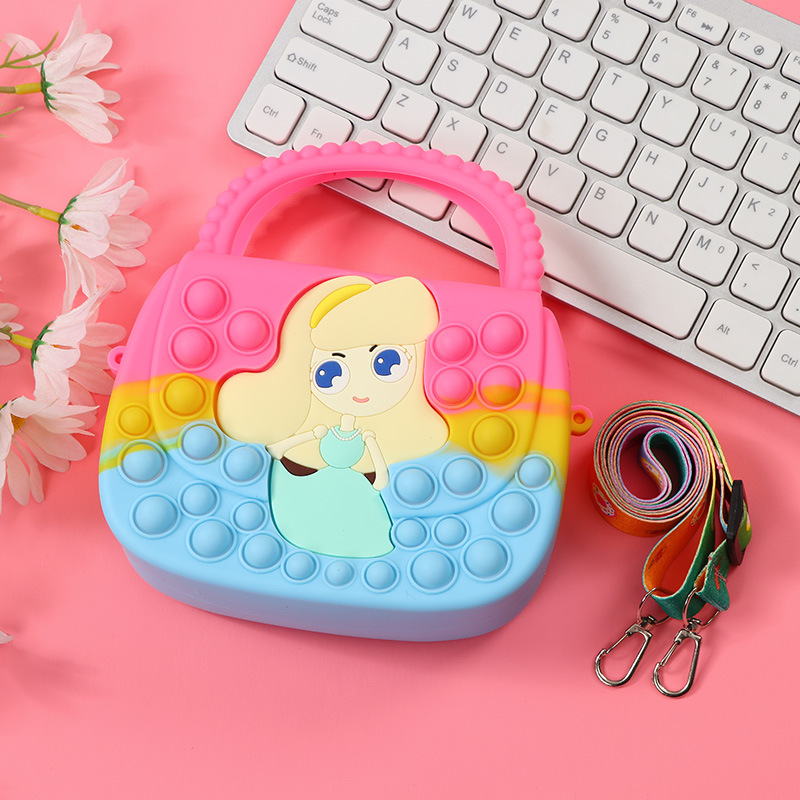 Túi Mini Hoạt Hình Công Chúa Silicone BQSHOP