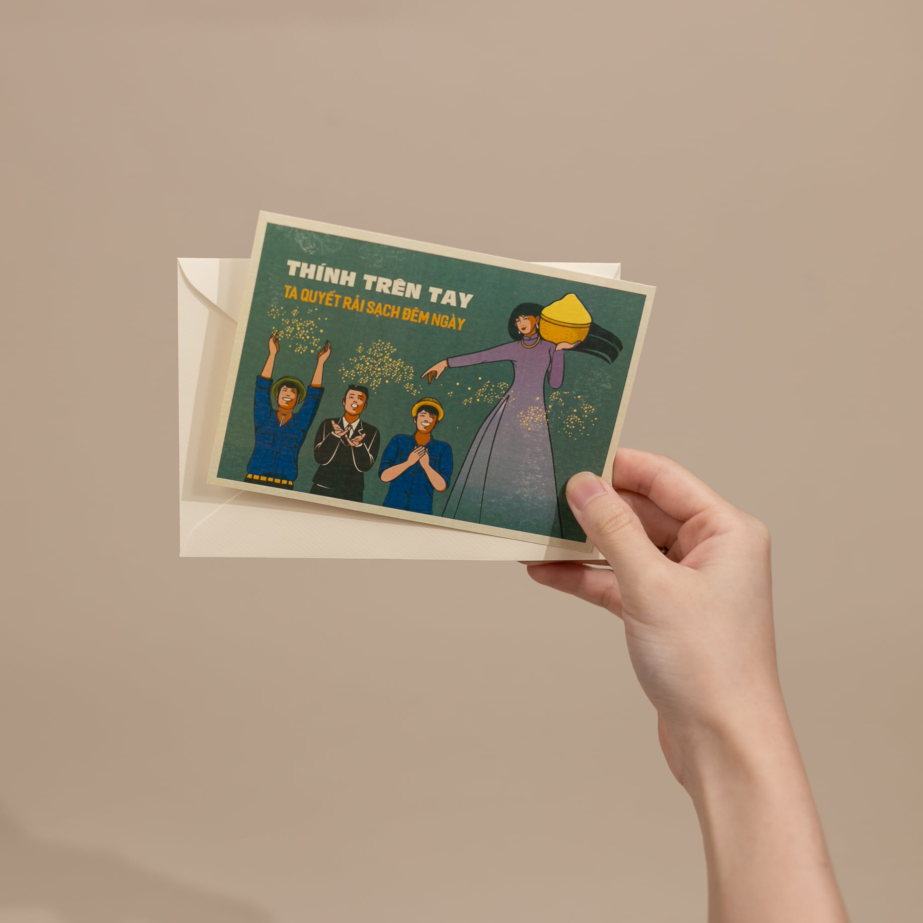 Postcard tranh cổ động Propaganda