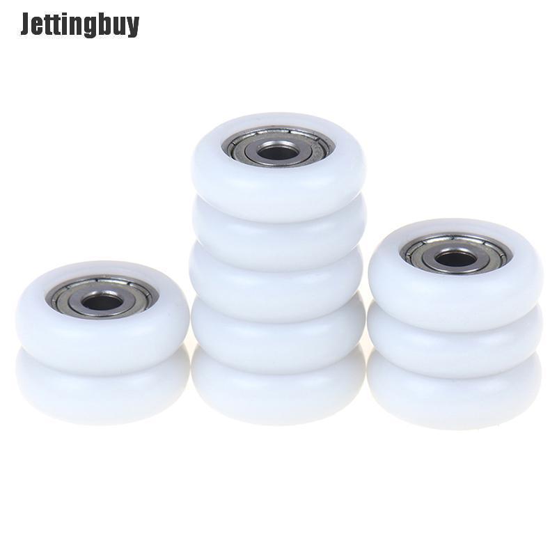 Jettingbuy 2 Chiếc Bánh Lăn Trượt Vòi Hoa Sen Bánh Xe Con Lăn Thay Thế Cửa Bằng Nhựa