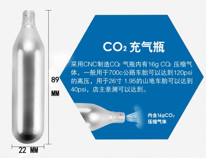 02 Bình CO2 16g dùng cho bơm- đơn giá 2 bình