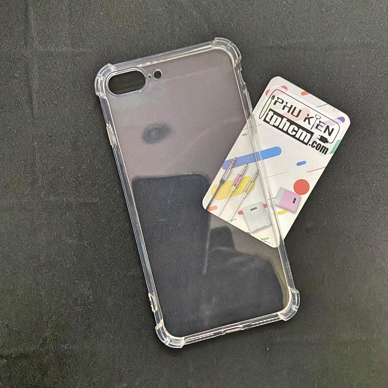 Ốp lưng iPhone 7 Plus - 8 Plus dẻo Trong suốt Chống sốc