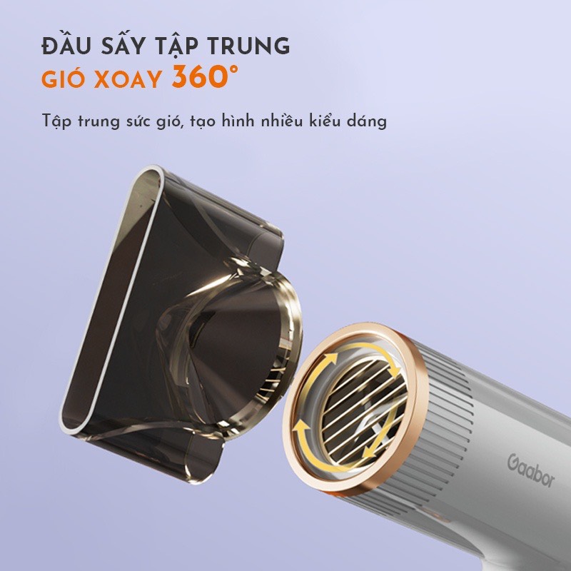 Máy Sấy Tóc 2 Chiều Gaabor GHD N1200A 1000W - 3 Chế Độ Sấy
