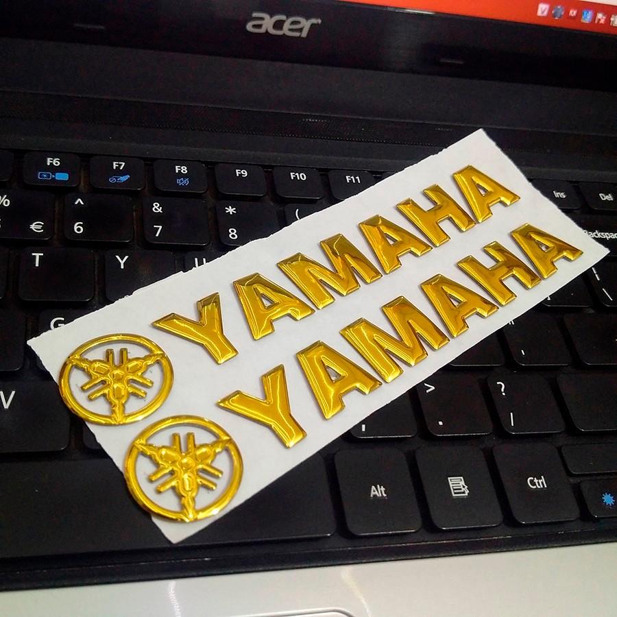 Bộ 2 tem YAMAHA 3D Nổi - Vindecal BD