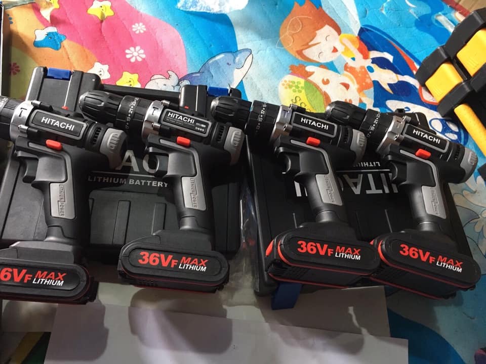 Máy Khoan Pin HITACHI 36V + 2PIN 36V (Có chức năng khoan búa) New 2020