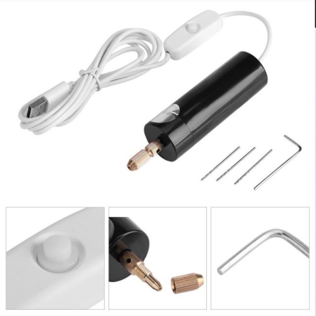 Máy khoan điện tử mini cầm tay dùng nguồn usb