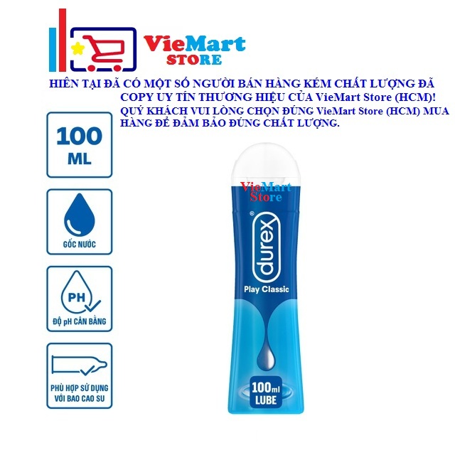 [HCM]Gel Bôi Trơn Durex Play Classic 100ml / chai