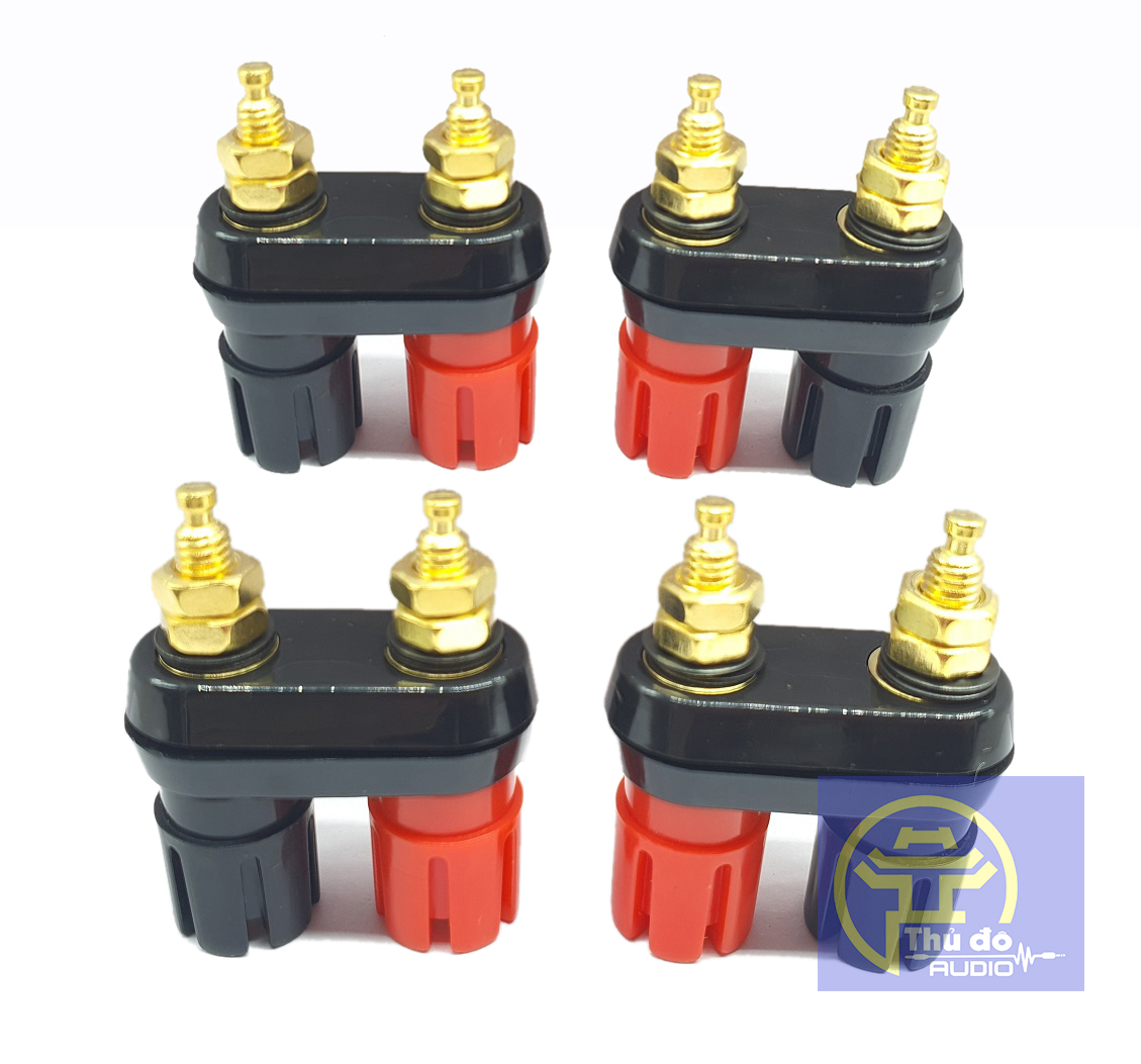 01 cái Cọc loa đôi jack bắp chuối - Loại tốt ( đơn giá 1 cái)