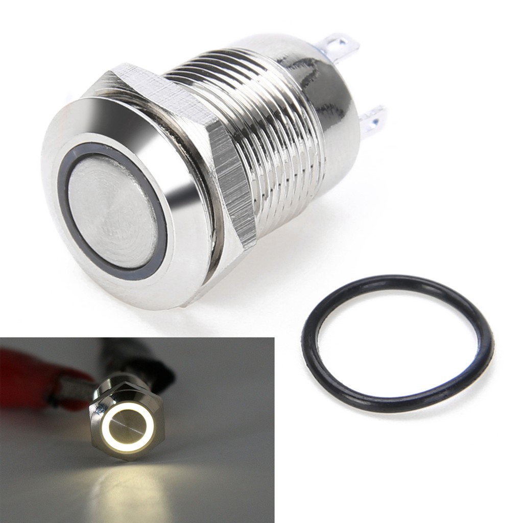 Công Tắc Đèn Led 12Mm Chống Nước nhấn nhả