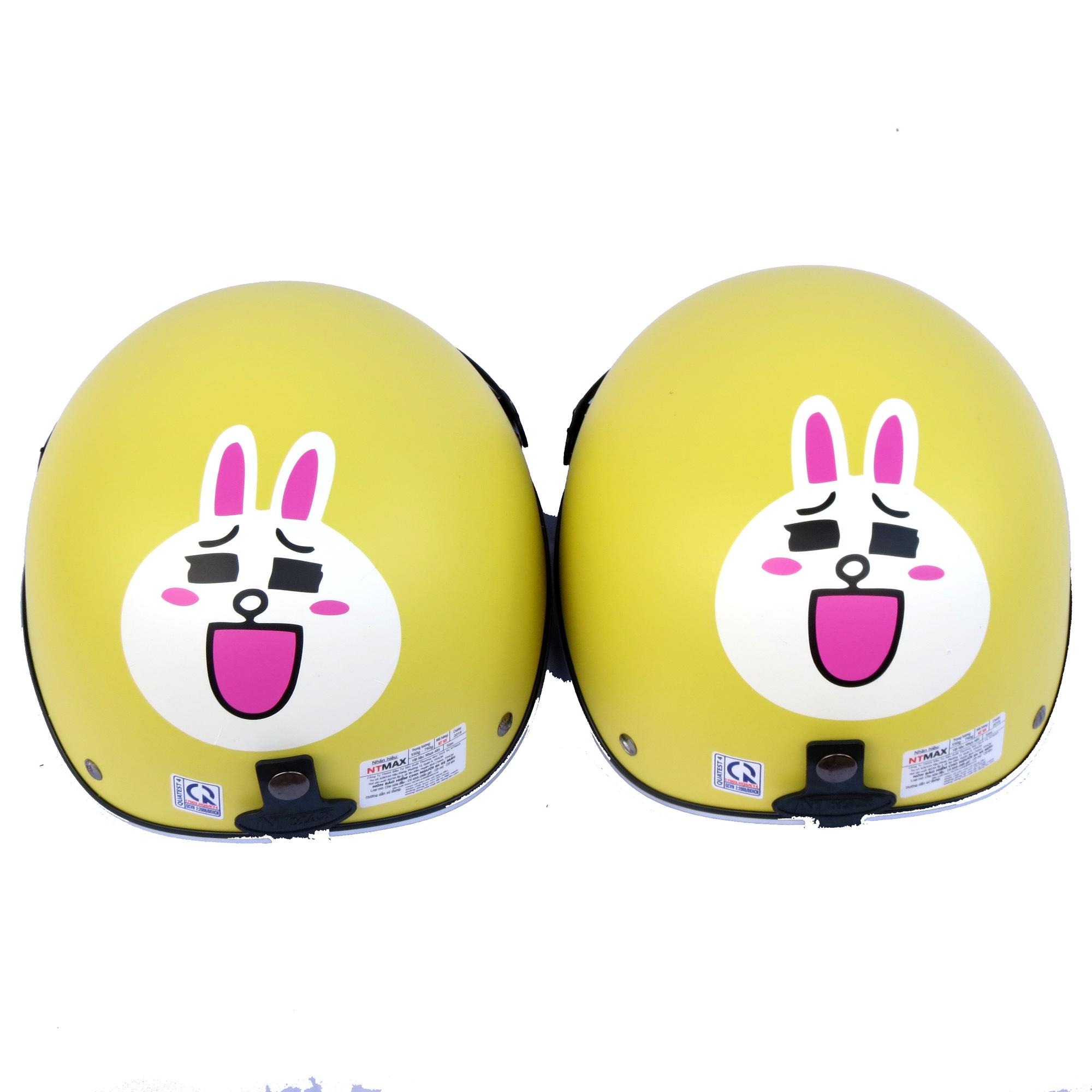 Mũ bảo hiểm NTMAX 1/2 thỏ siêu cute