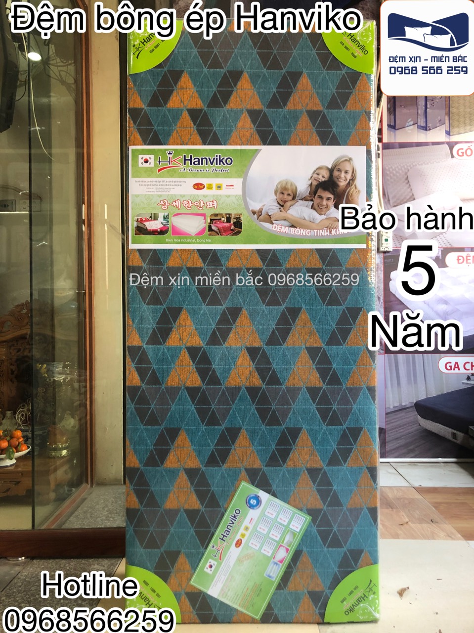 Đệm bông ép hàn quốc HK HanviKo.