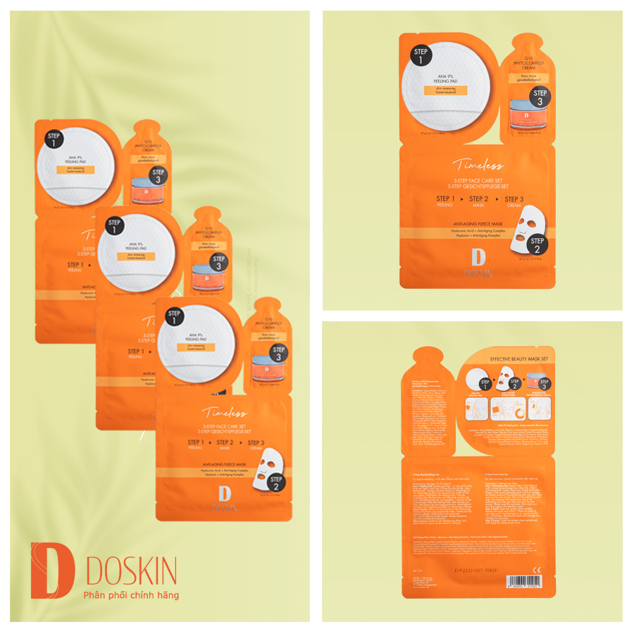 Mặt Nạ Dưỡng Da 3 Bước Doskin
