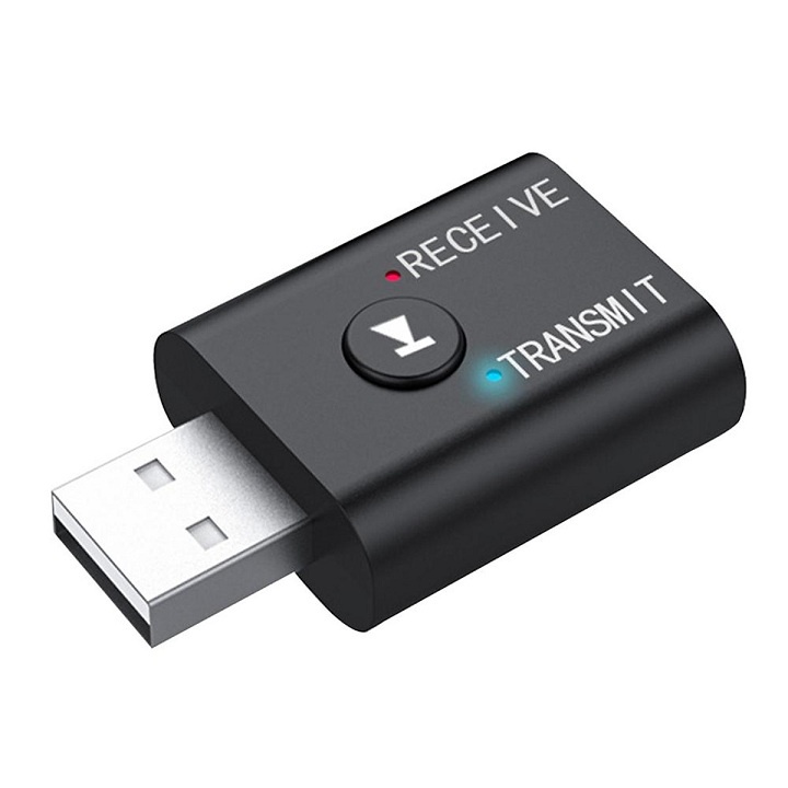 Thiết bị thu phát bluetooth 5.0 không dây hai chiều usb laptop pc ô tô phát nhạc d878 - bluetooth receiver transmit bt60