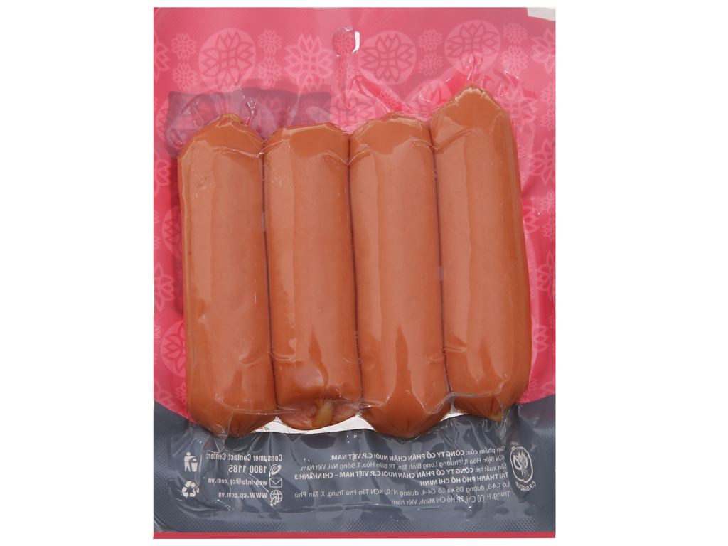 xúc xích vealz CP gói 250gr ( 4 cây )