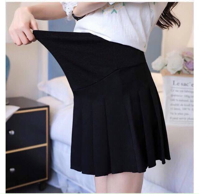 Chân váy bầu xếp ly hàng đẹp (có quần trong)