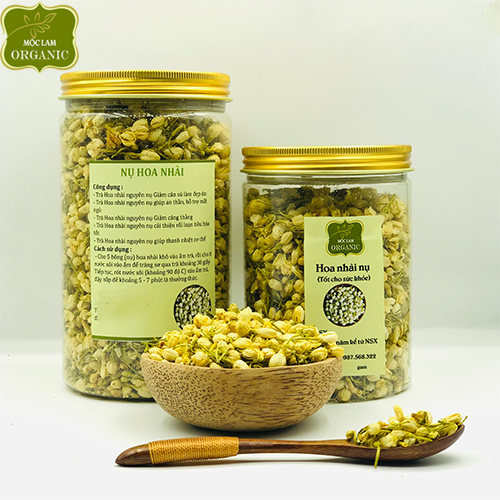 Trà hoa nhài nụ trắng, thơm đẹp (Hộp 100g - 150g)