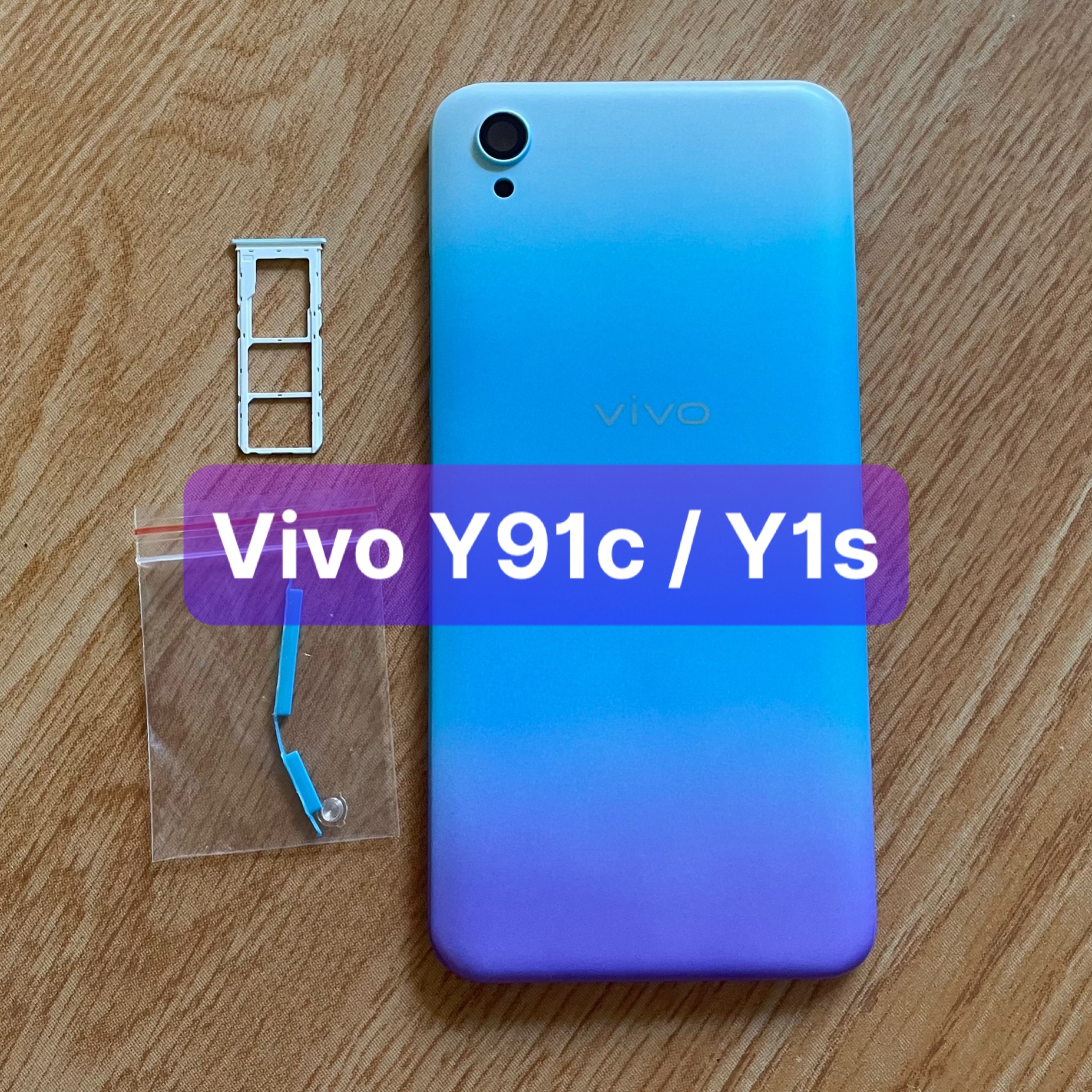 lưng vỏ vivo Y91c / Y1s (kèm khay sim)