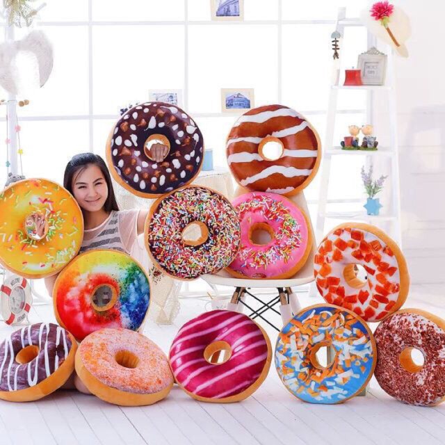 [HCM]Vỏ Gối Hình Bánh Donut