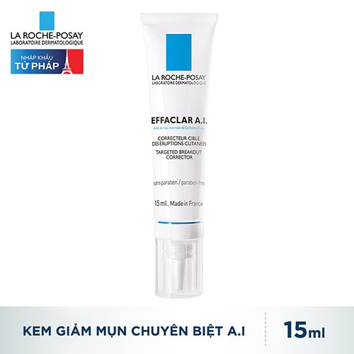 [HCM]Kem giảm mụn chuyên biệt La Roche Posay Effaclar A.I 15ml