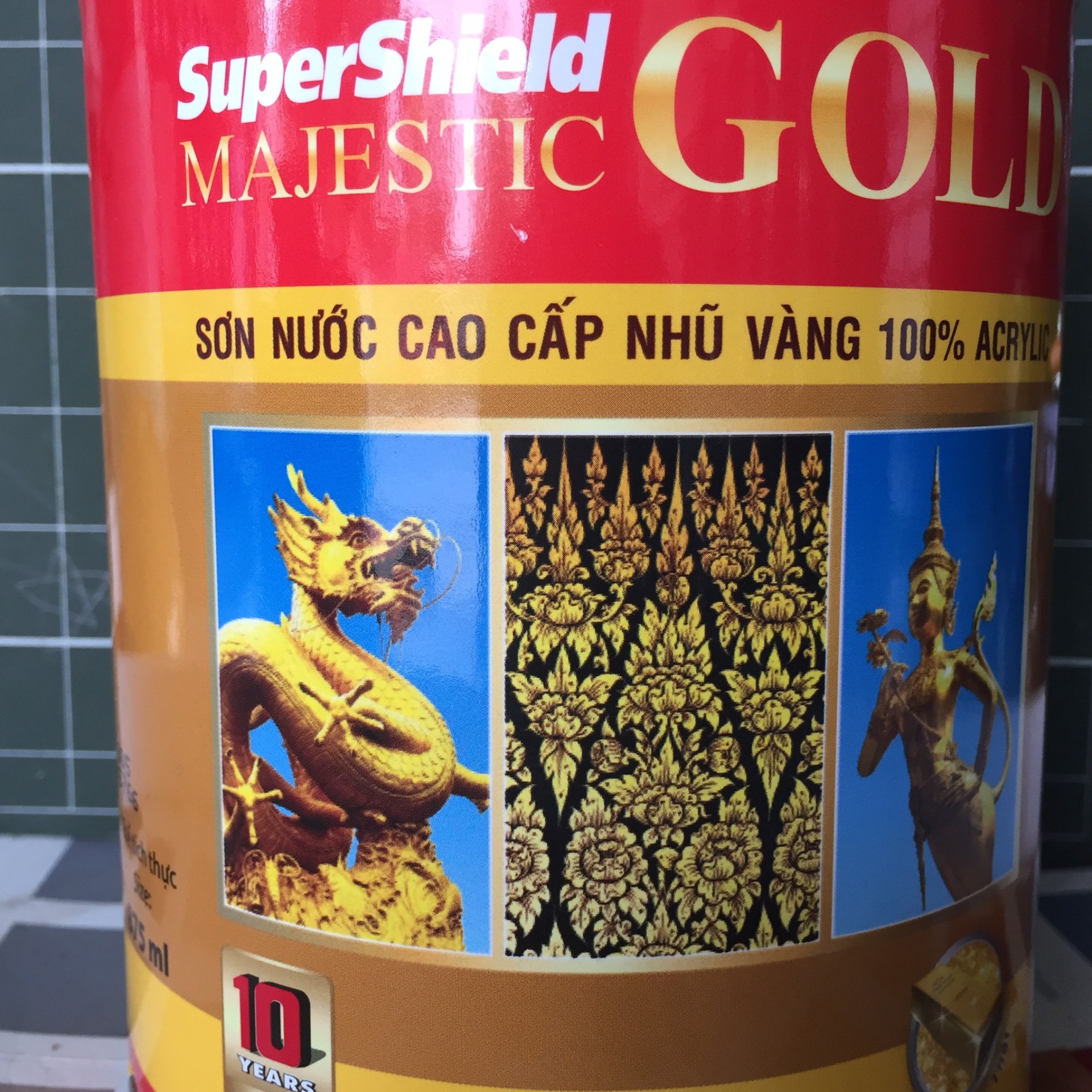 Sơn phủ nhũ vàng cao cấp SuperShield Ext