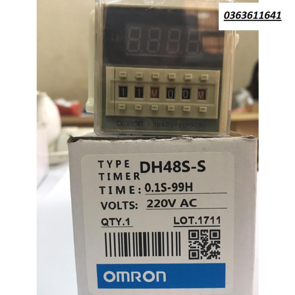 Rơle thời gian (Timer) Omron DH48S-S (bao gồm cả đế)