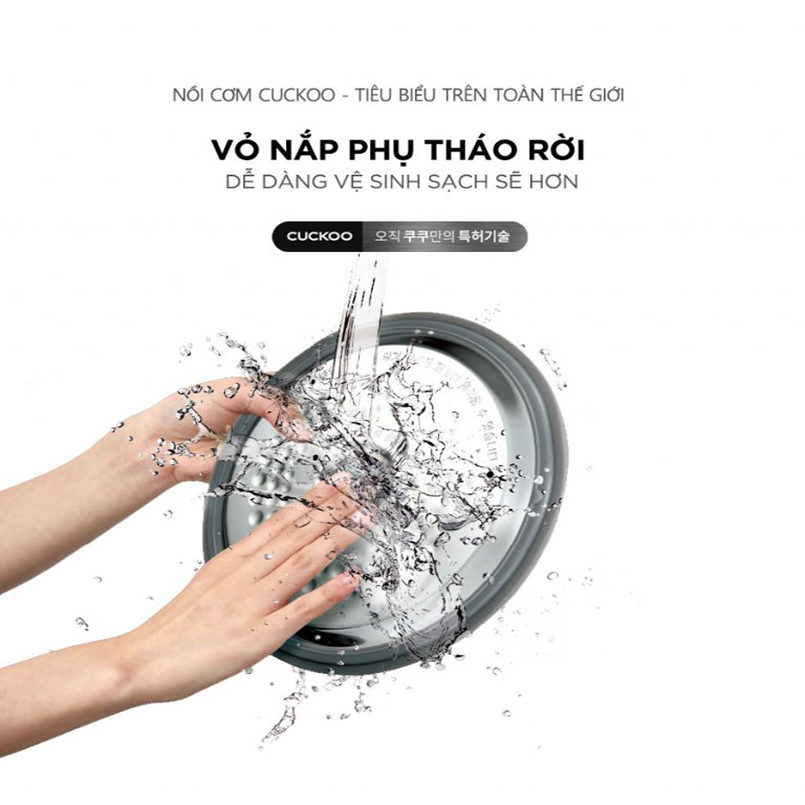[ Hỏa tốc HN - HCM ]  Nồi Cơm Điện Tử 1.8L Cuckoo CRP-HUS1000F/BKRDVN