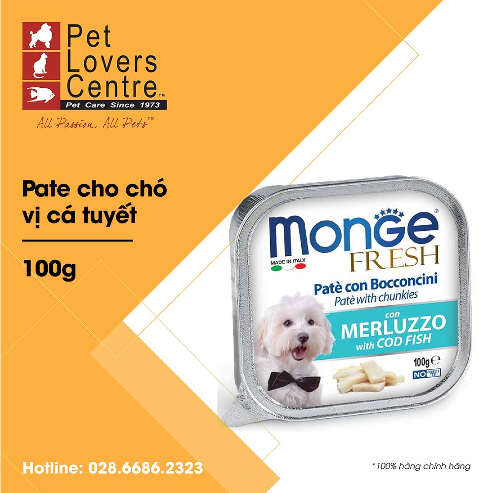[Đủ vị] Pate cho chó  MONGE 100G