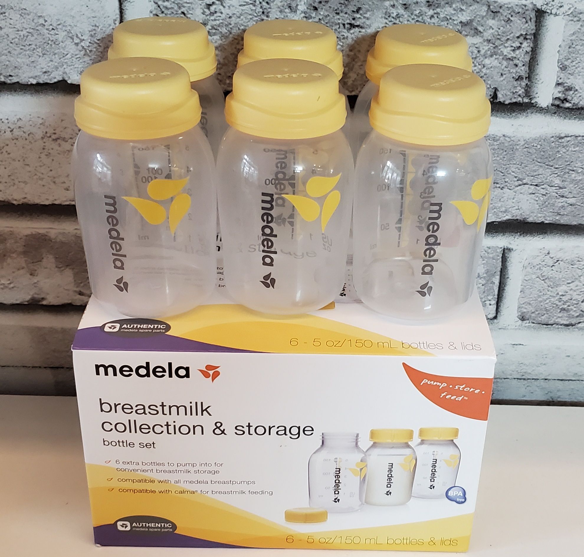[HCM]Set 6 bình trữ sữa Medela US 150ml