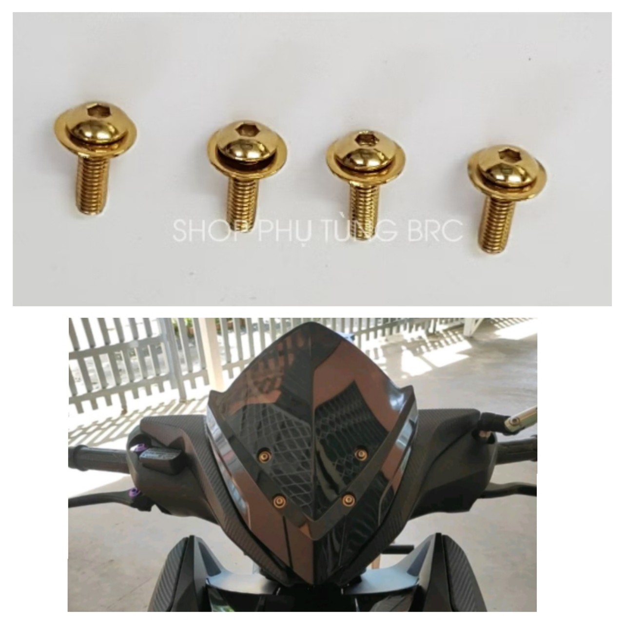 Combo 4 ốc titan bắt mão xe WINNER X V2 2019-2021