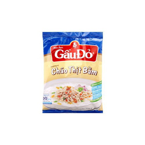 Combo 10 Gói Cháo Gấu Đỏ Thịt Bằm (Gói 50G)10 Gói Cháo Thịt Bằm