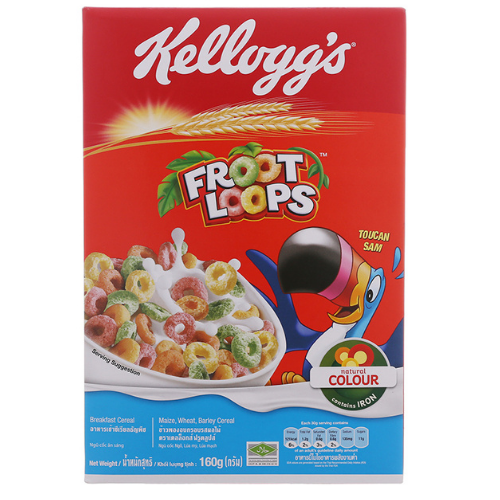 Ngũ cốc ăn sáng Kellogg’s Froot Loops 160g/300g
