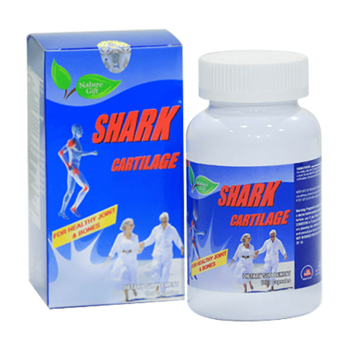 Sụn Cá Mập bảo vệ xương khớp Shark Cartilage của Mỹ (hộp 100 viên)
