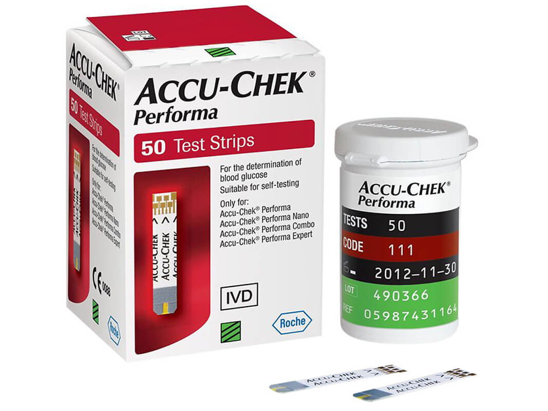 Que thử đường huyết Accu-chek Performa 50
