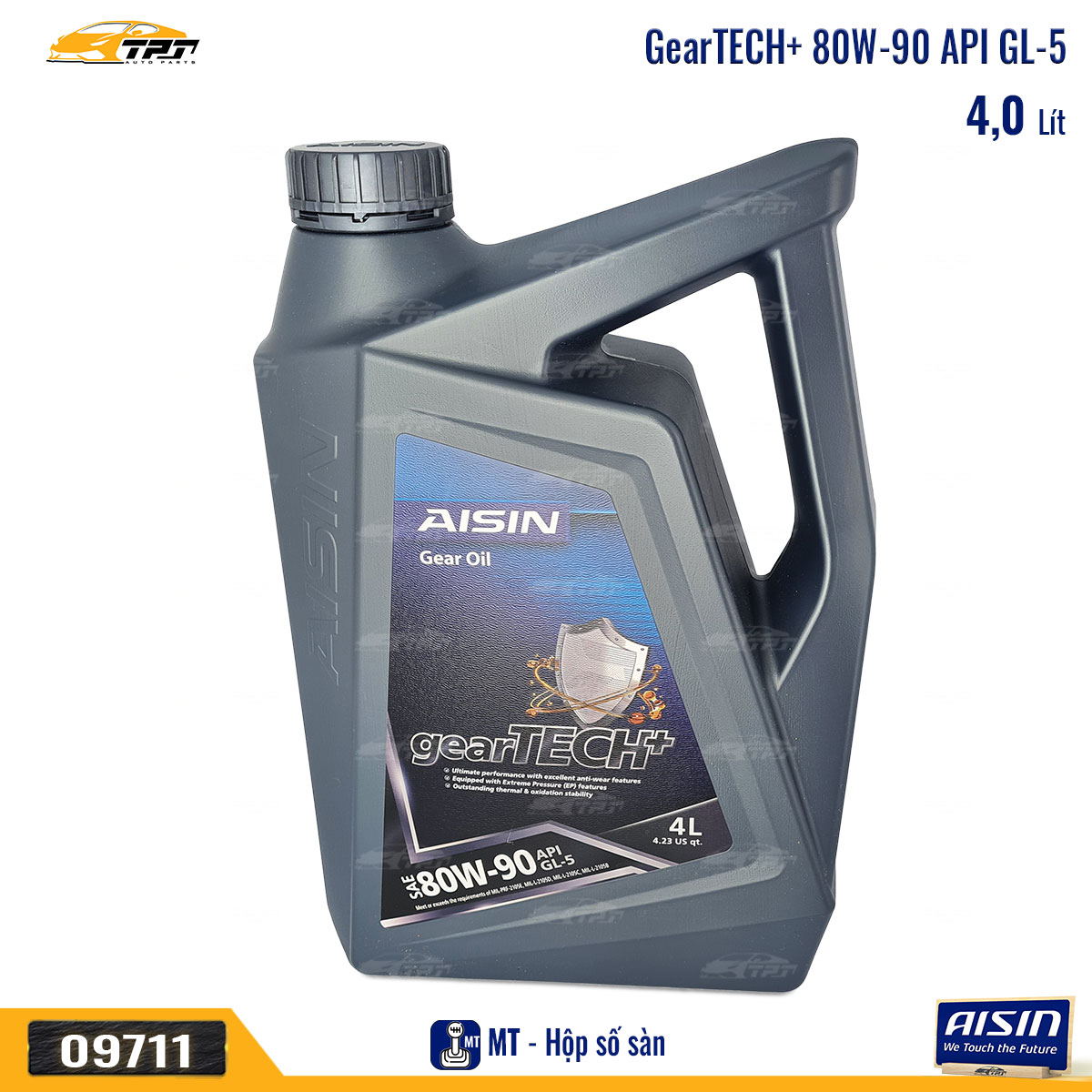 80W-90 GL-5 - Nhớt Hộp Số Sàn GSL58094PN 4 Lít AISIN - Japan