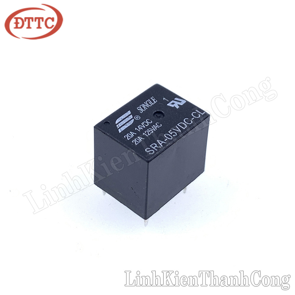 Relay sra-05vdc-cl 5v 20a 5 chân