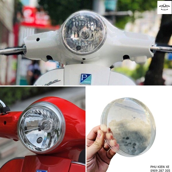 Mặt kính đèn pha dành cho dòng xe vespa lx