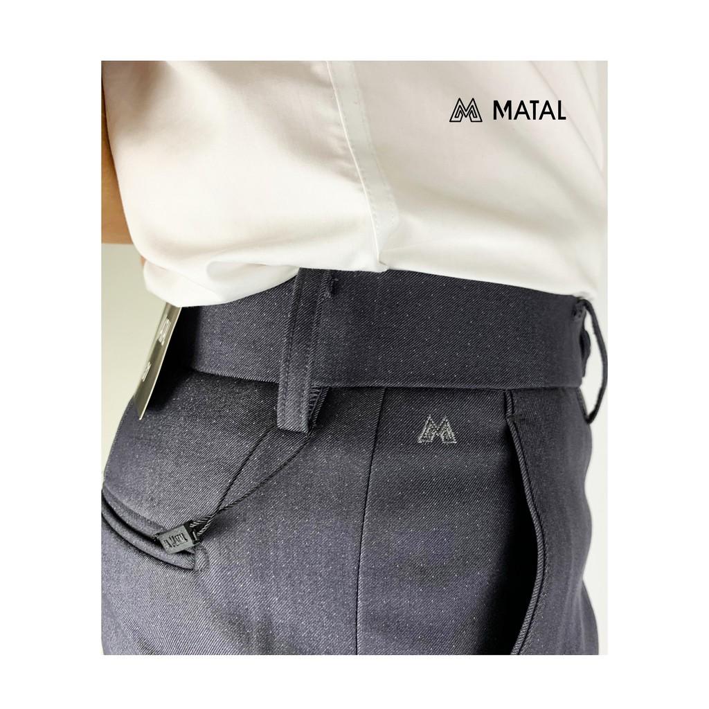 Quần âu nam MATAL phom classic, xanh tím than